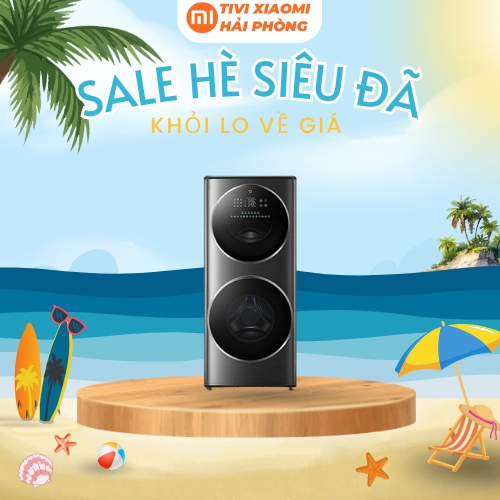 Máy Giặt Xiaomi Mijia 2 Tầng MJ206 15Kg Sấy 7Kg - Ion Bạc Khử Khuẩn