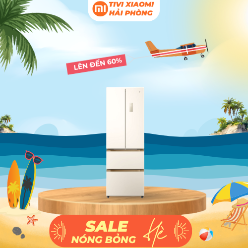 Tủ Lạnh Xiaomi 400L 2026 Làm Đá Tự Động Kiểu Pháp