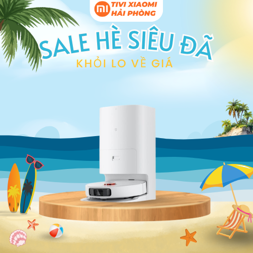 Robot hút bụi Xiaomi Mijia Omni tự giặt, sấy giẻ, đổ rác