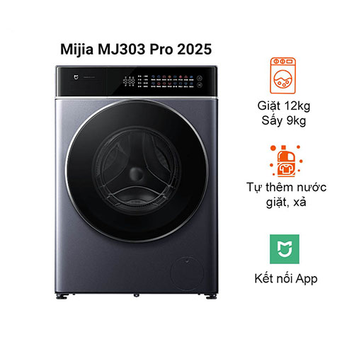 Máy giặt sấy Xiaomi Mijia MJ303 Pro 2025- Giặt 12kg, sấy 9kg